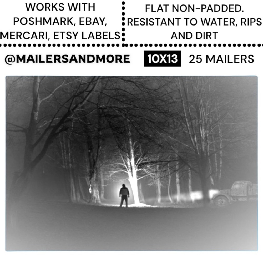 25 10X13 Midnight Creeps Poly Mailers PRICE FIRM Fall
